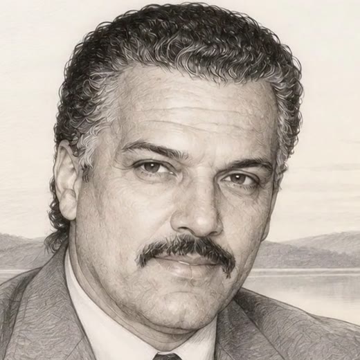 The same man in a frame of the clip